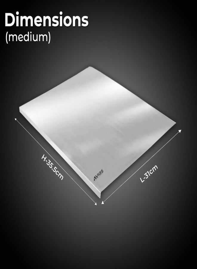Avias Aventus Platform Board Stainless Steel Chopping Board Vegetable, Fruit Cutting, Kneading, Cake Prep, Heavy Duty Chopping-Board | Medium - Image 4